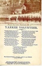 07x121.4 - Yankee Volunteer with View of Belger Barracks, Baltimore, MD 1, Civil War Songs from Winterthur's Magnus Collection